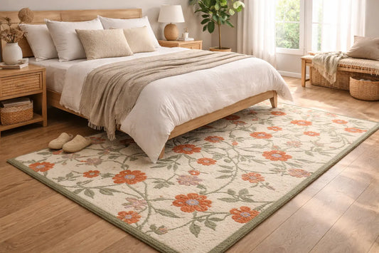 AR-004 | Floral Vine Hand-Tufted Rug My Store