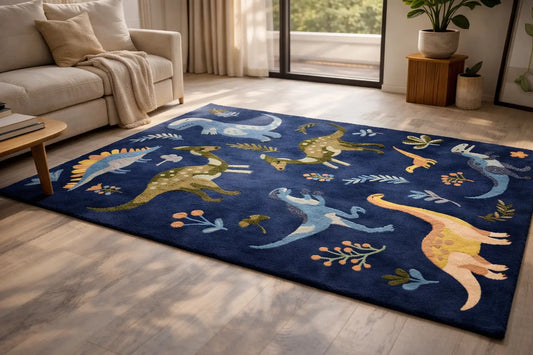 AR-006 | Kids Dinosaur Hand-Tufted Rug My Store