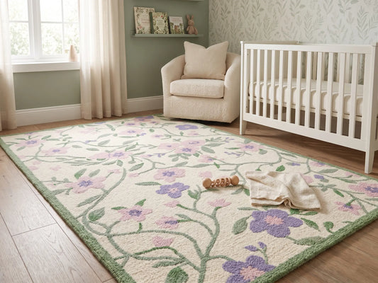 AR-012 | Floral Vine Hand-Tufted Rug My Store