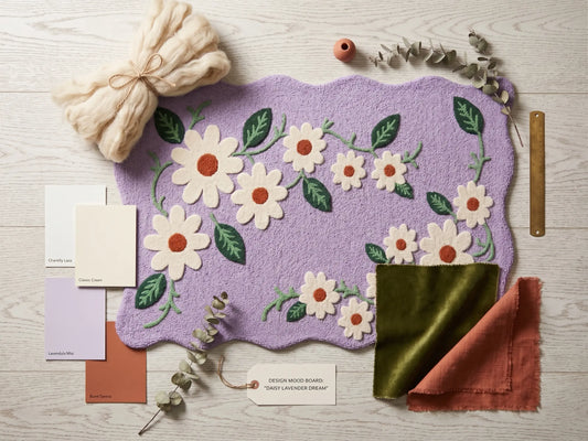 AR-015 | Daisy Floral Hand-Tufted Rug My Store