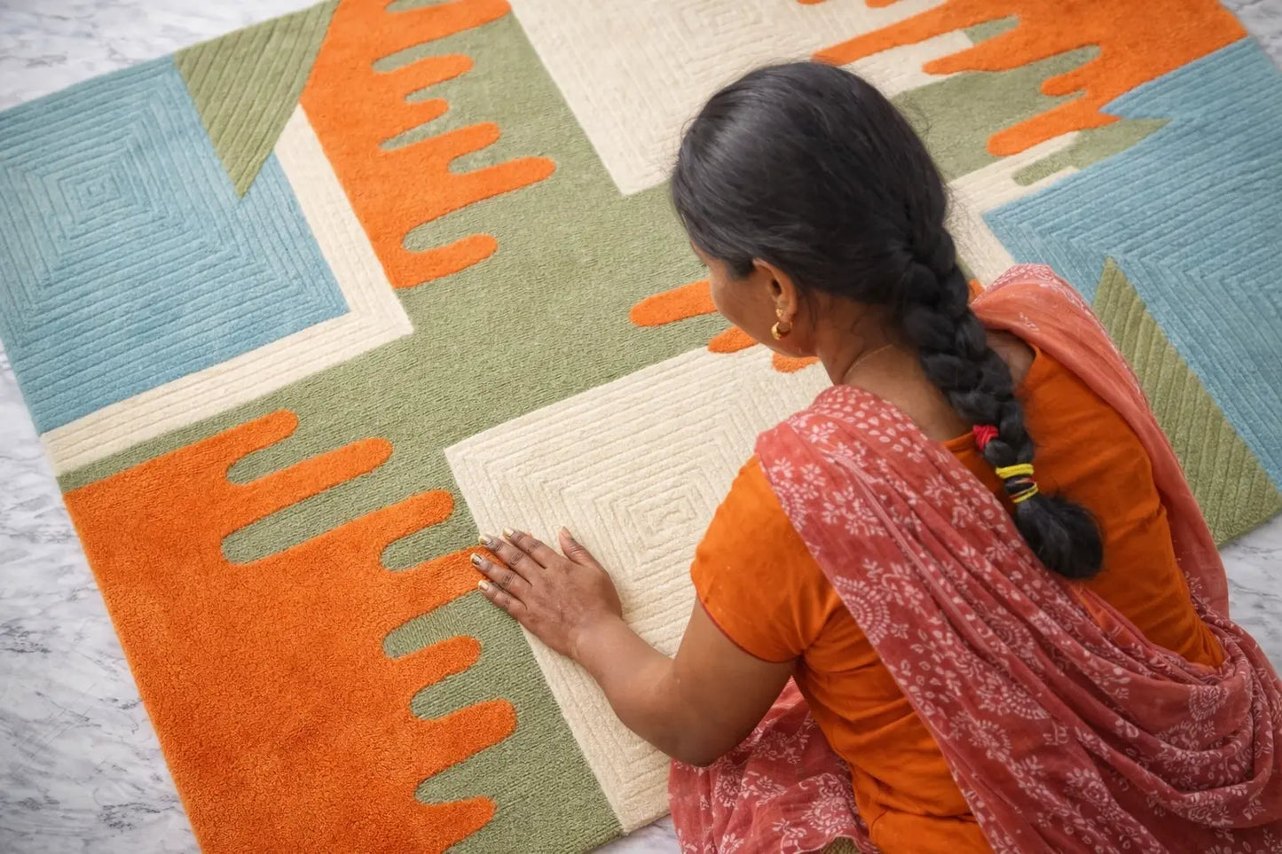 AR-001 | Modern Abstract Hand-Tufted Rug A1 Habitatco