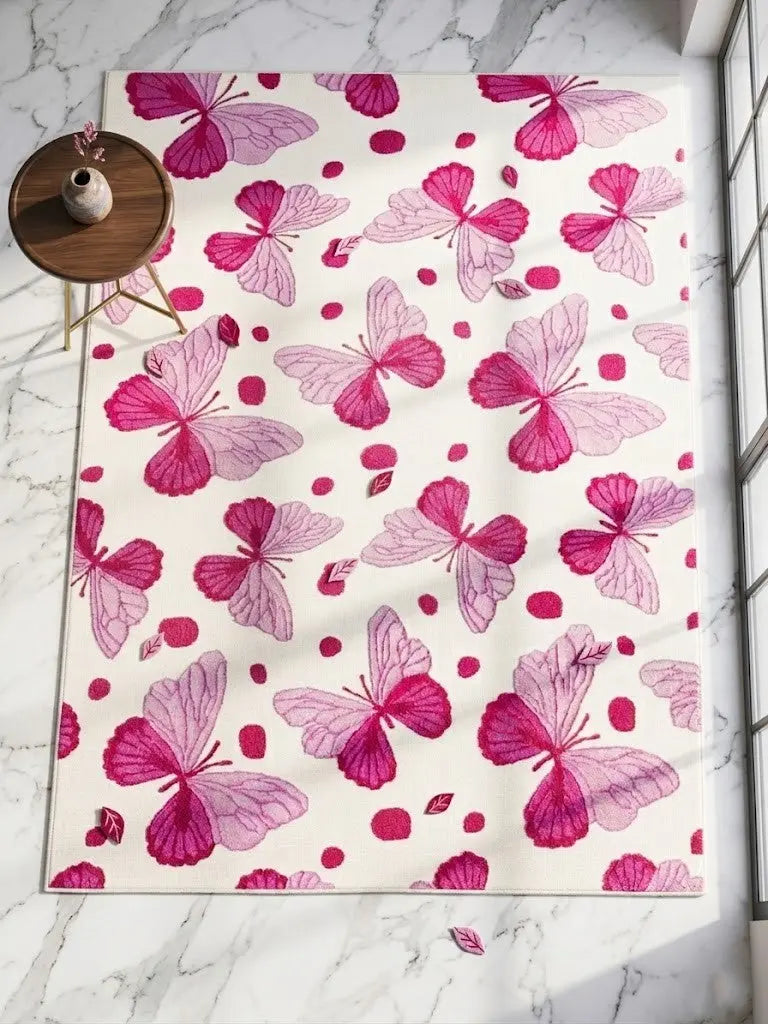 AR-002 | Butterfly Pattern Hand-Tufted Rug My Store