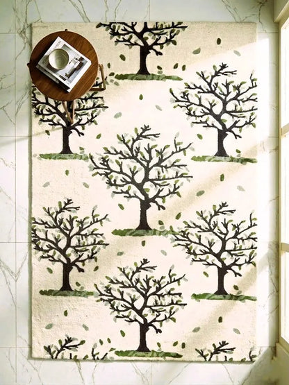 AR-009 | Tree Pattern Hand-Tufted Rug My Store