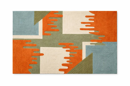 AR-001 | Modern Abstract Hand-Tufted Rug A1 Habitatco
