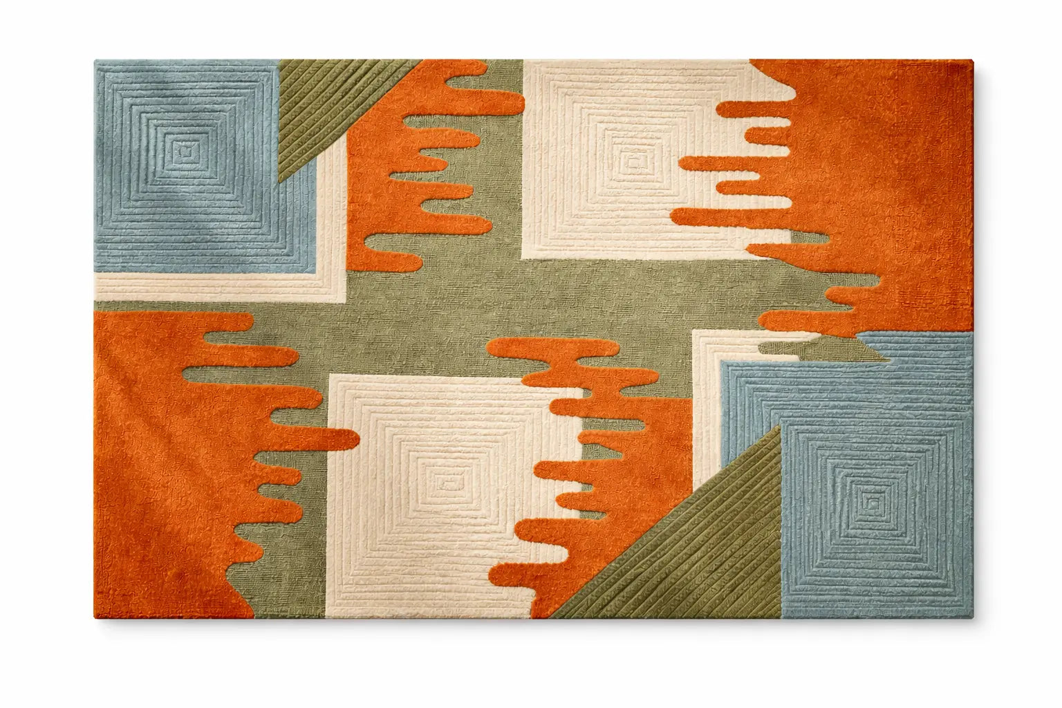 AR-001 | Modern Abstract Hand-Tufted Rug A1 Habitatco