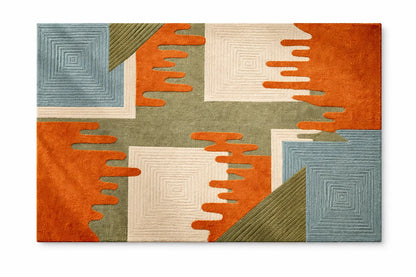 AR-001 | Modern Abstract Hand-Tufted Rug A1 Habitatco
