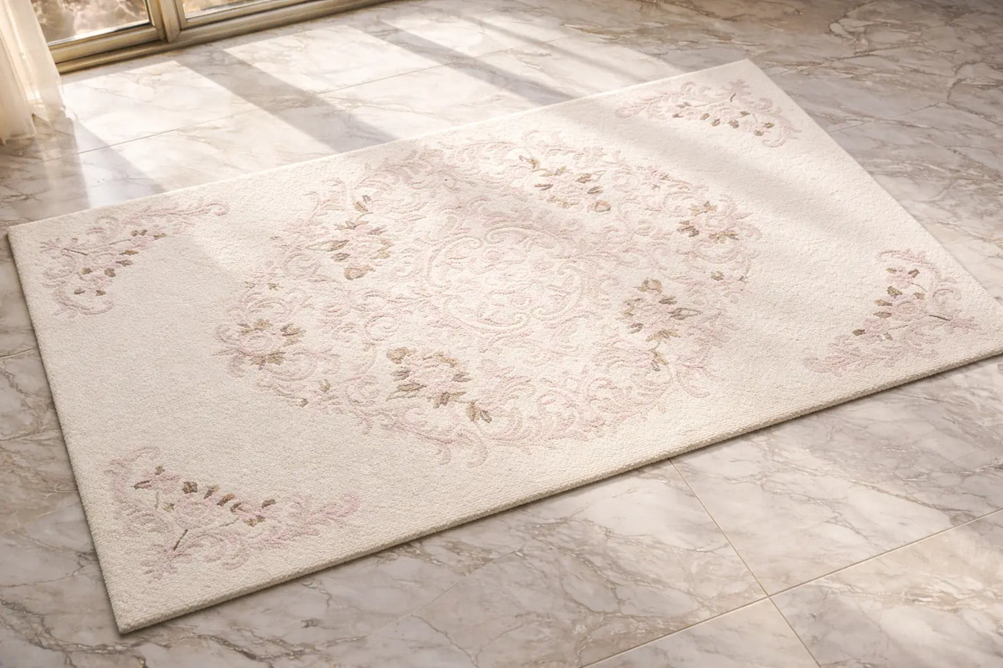 AR-003 | Classic Floral Medallion Hand-Tufted Rug My Store