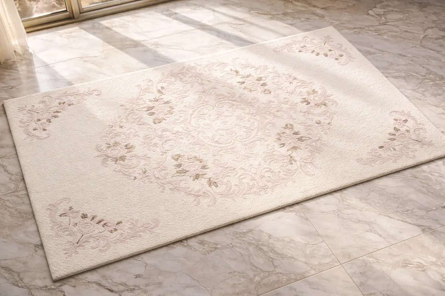 AR-003 | Classic Floral Medallion Hand-Tufted Rug My Store