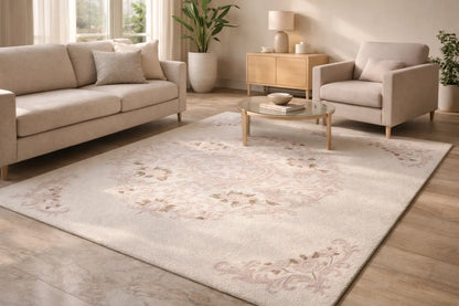 AR-003 | Classic Floral Medallion Hand-Tufted Rug My Store