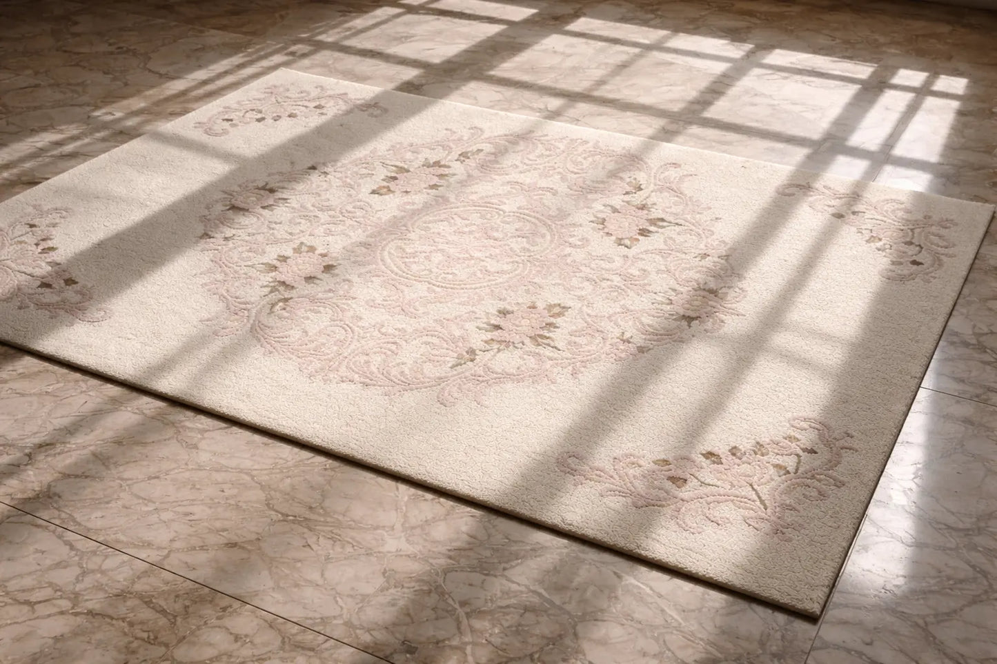 AR-003 | Classic Floral Medallion Hand-Tufted Rug My Store