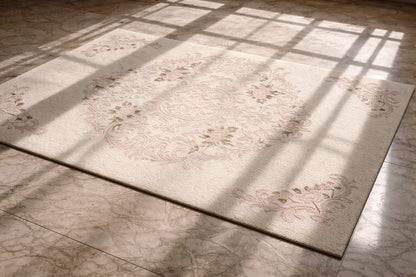 AR-003 | Classic Floral Medallion Hand-Tufted Rug My Store