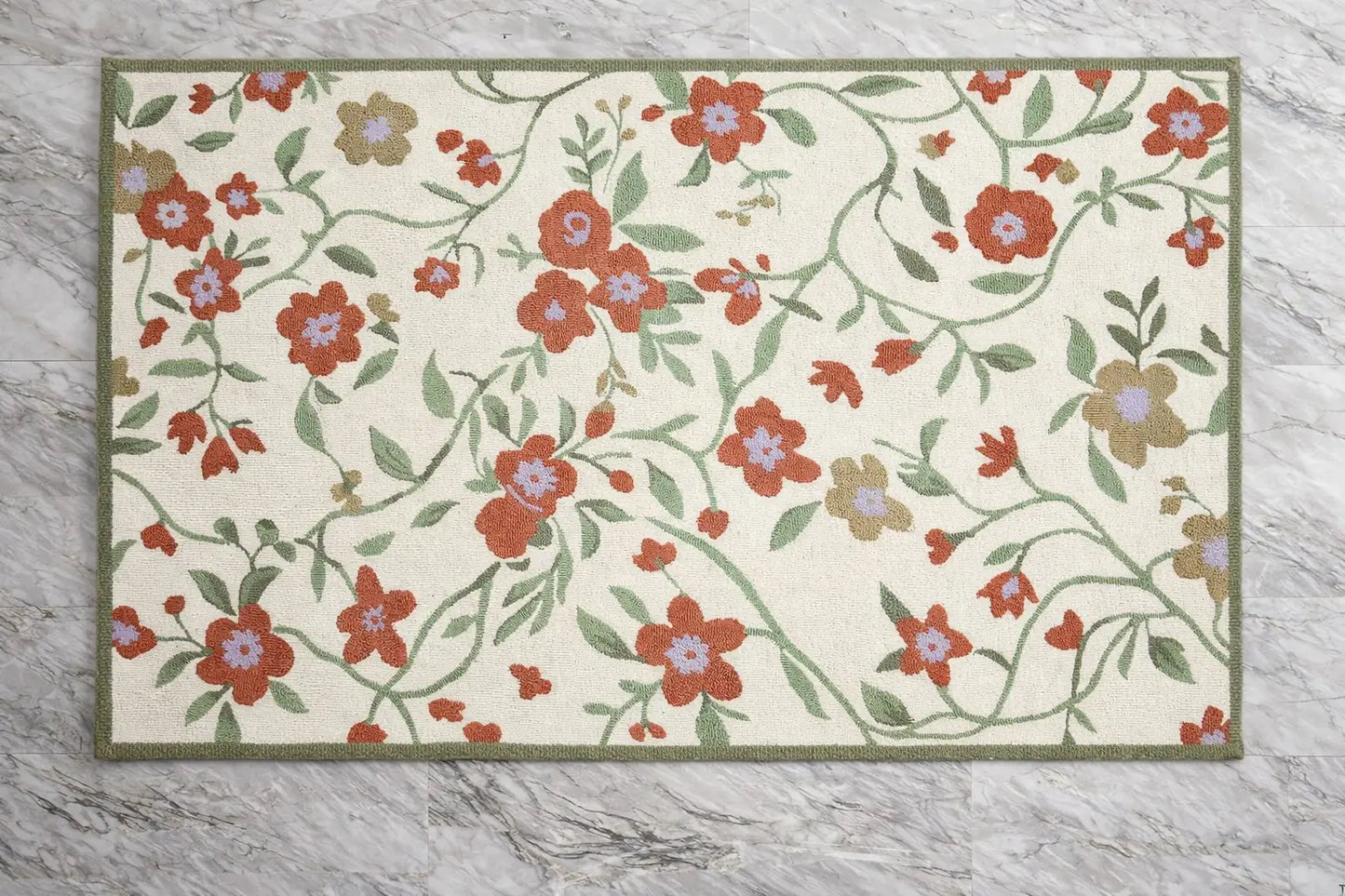 AR-004 | Floral Vine Hand-Tufted Rug My Store