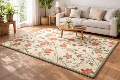 AR-004 | Floral Vine Hand-Tufted Rug My Store