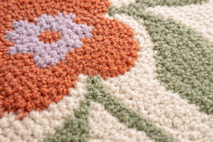 AR-004 | Floral Vine Hand-Tufted Rug My Store