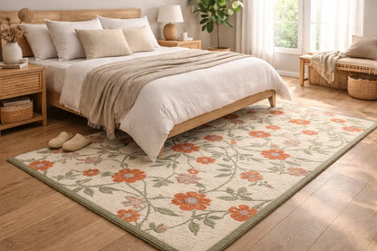 AR-004 | Floral Vine Hand-Tufted Rug My Store