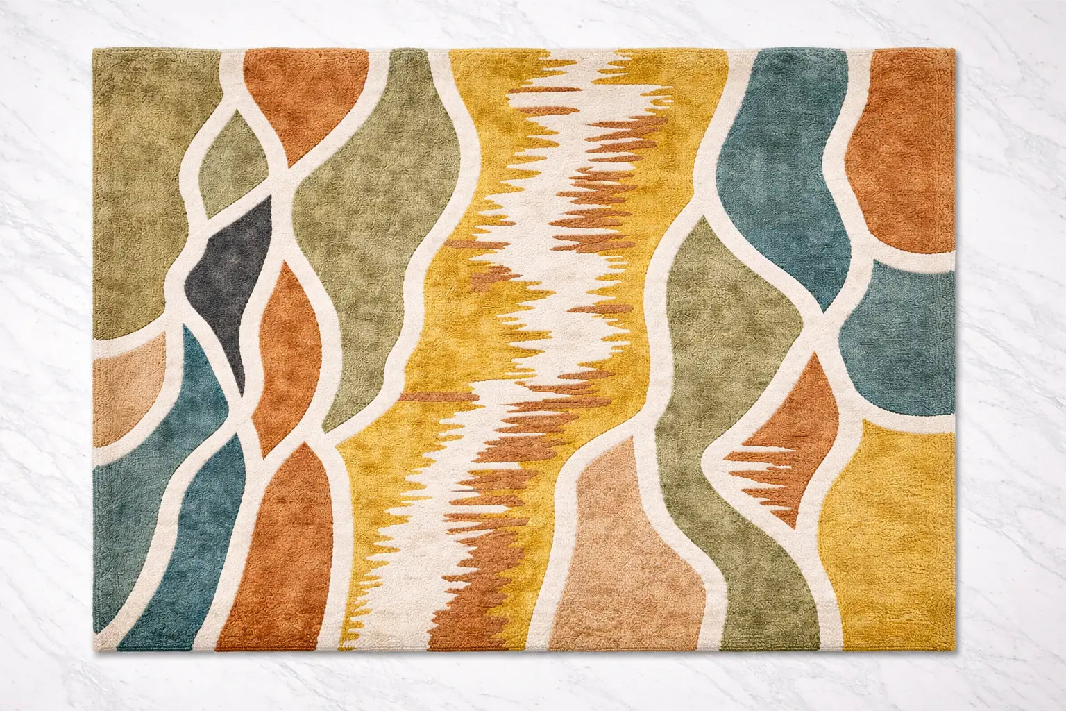 AR-005 | Abstract Modern Hand-Tufted Rug My Store