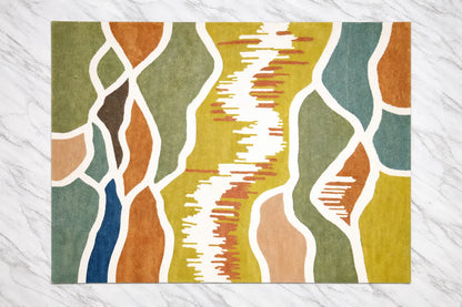 AR-005 | Abstract Modern Hand-Tufted Rug My Store