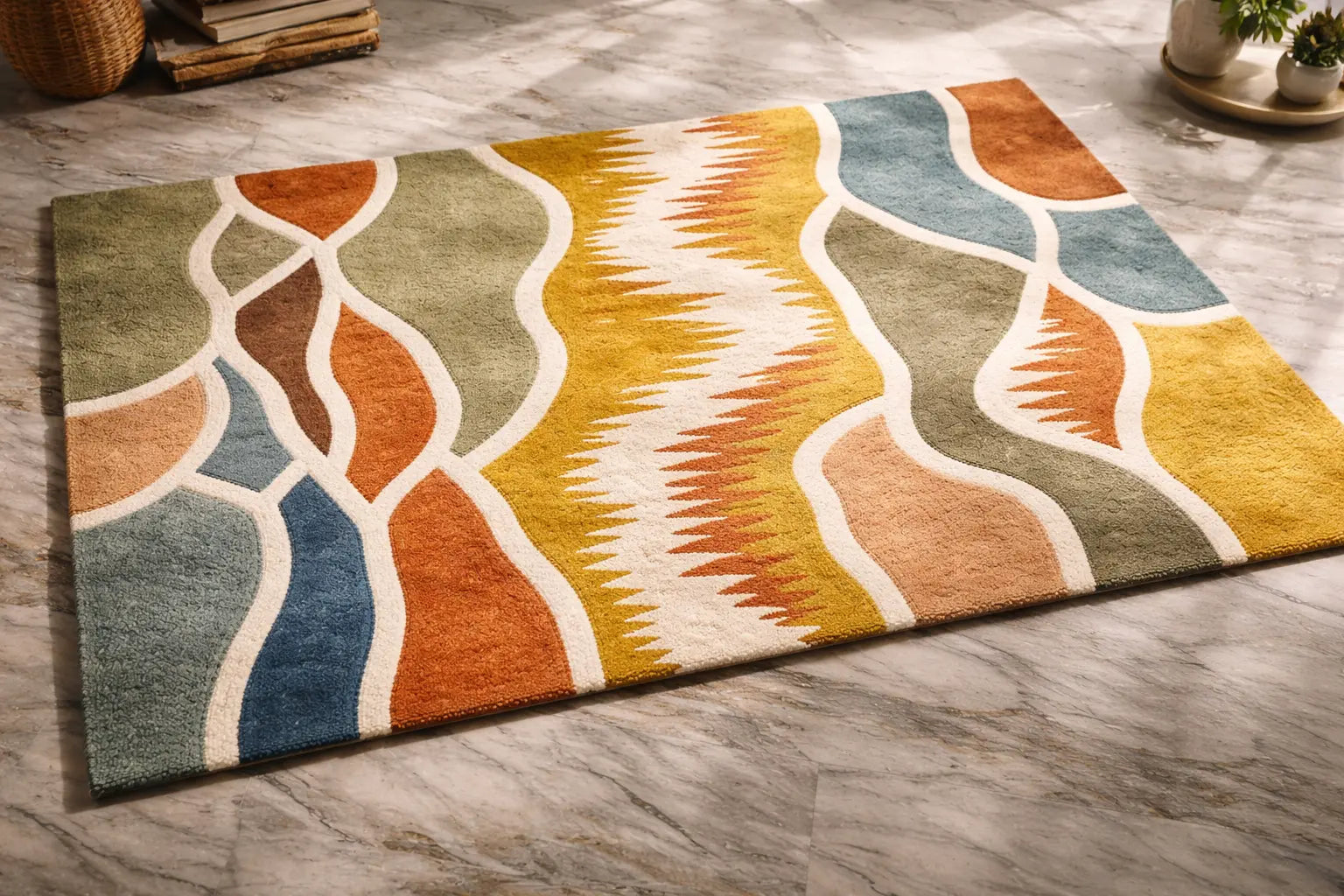 AR-005 | Abstract Modern Hand-Tufted Rug My Store