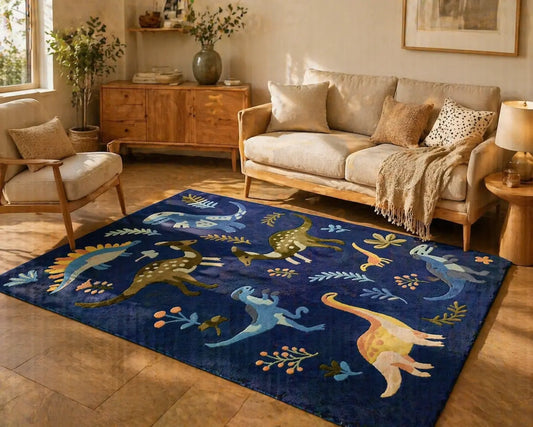 AR-006 | Kids Dinosaur Hand-Tufted Rug My Store