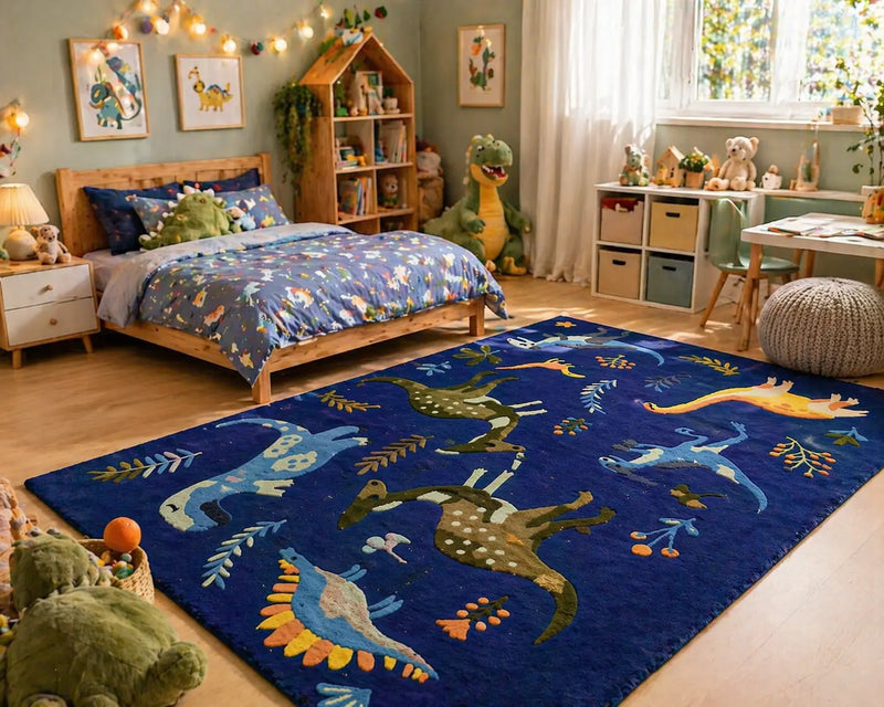 AR-006 | Kids Dinosaur Hand-Tufted Rug My Store