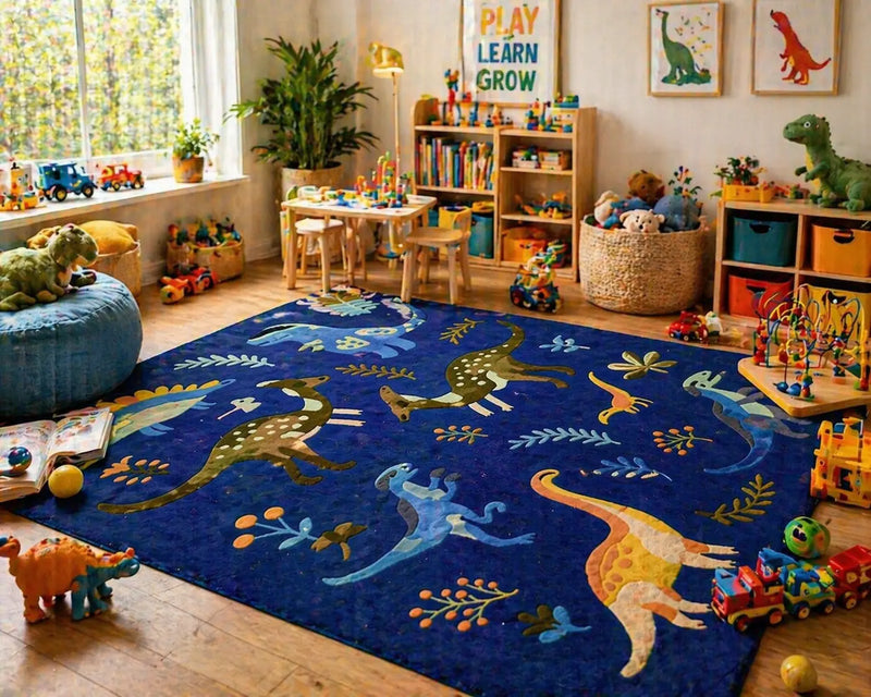 AR-006 | Kids Dinosaur Hand-Tufted Rug My Store