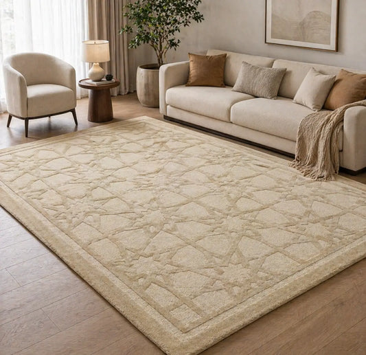 AR-007 | Star Pattern Hand-Tufted Rug My Store