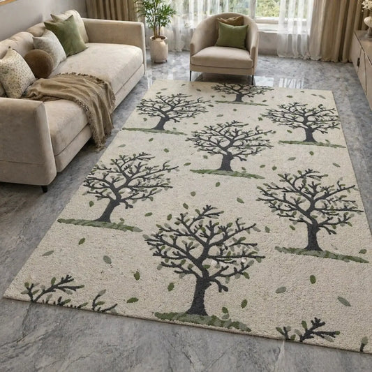 AR-009 | Tree Pattern Hand-Tufted Rug My Store