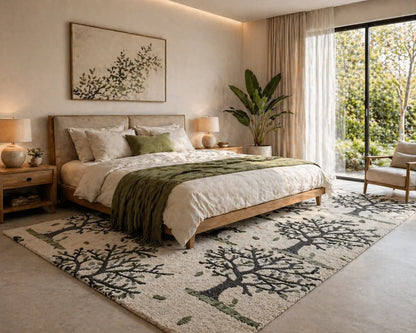 AR-009 | Tree Pattern Hand-Tufted Rug My Store