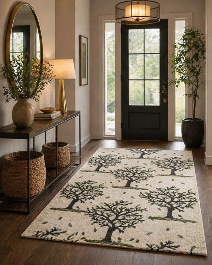 AR-009 | Tree Pattern Hand-Tufted Rug My Store