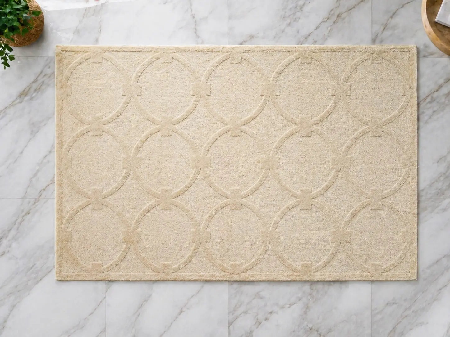 AR-010 | Circular Geometric Hand-Tufted Rug My Store