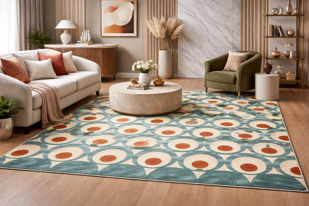 AR-013 | Modern Geometric Hand-Tufted Rug