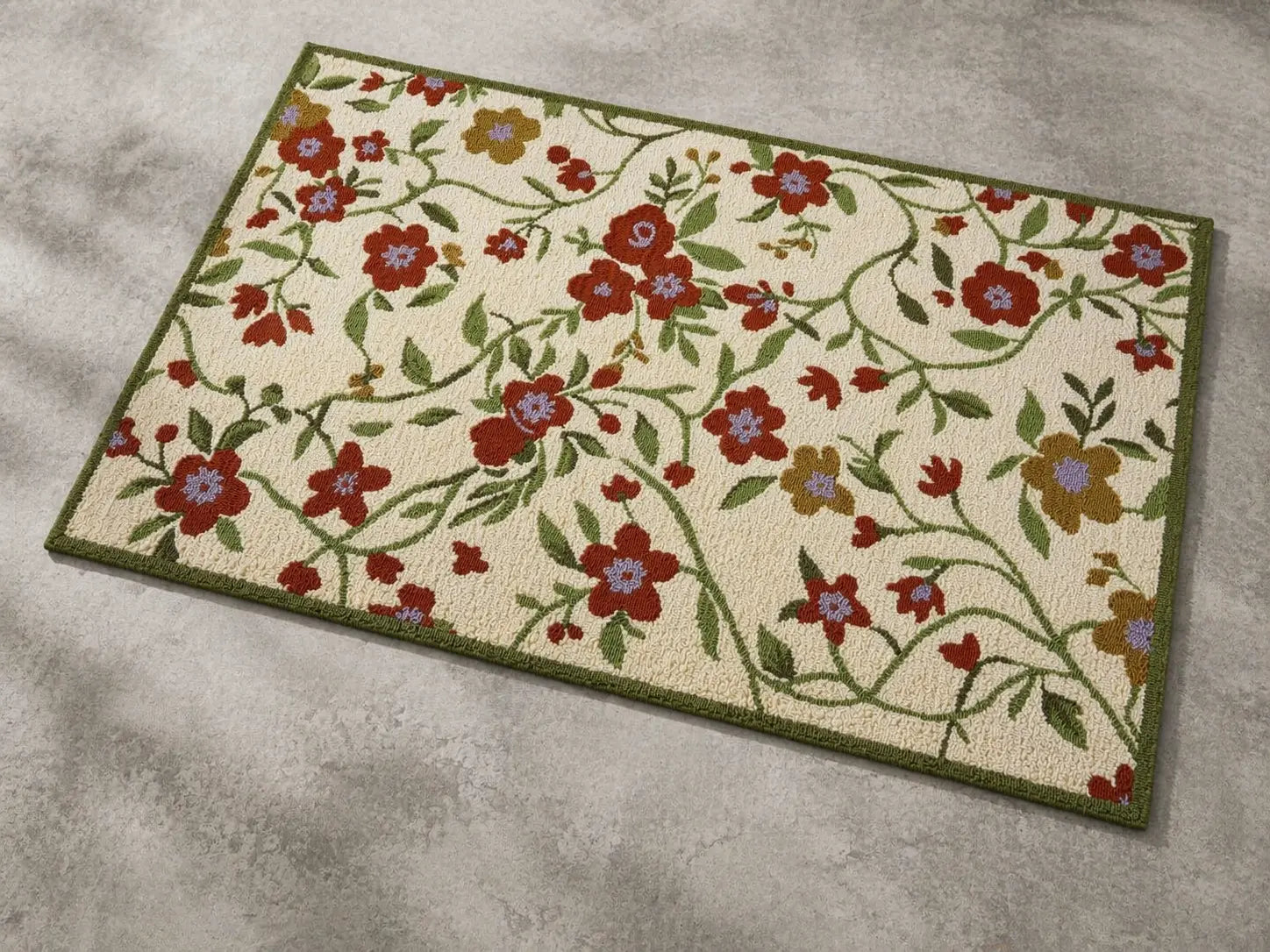 AR-004 | Floral Vine Hand-Tufted Rug My Store