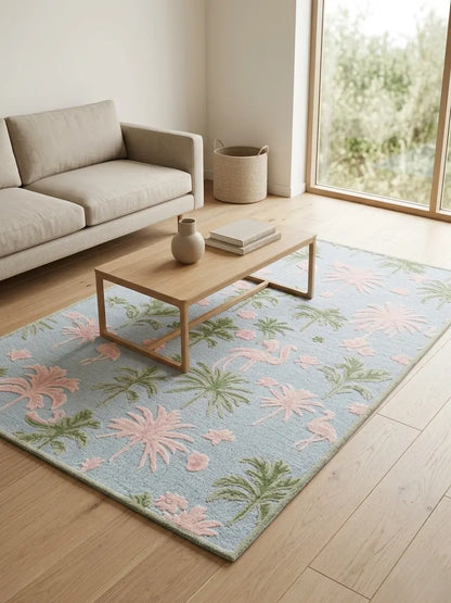 AR-008 | Floral Bird Hand-Tufted Rug My Store