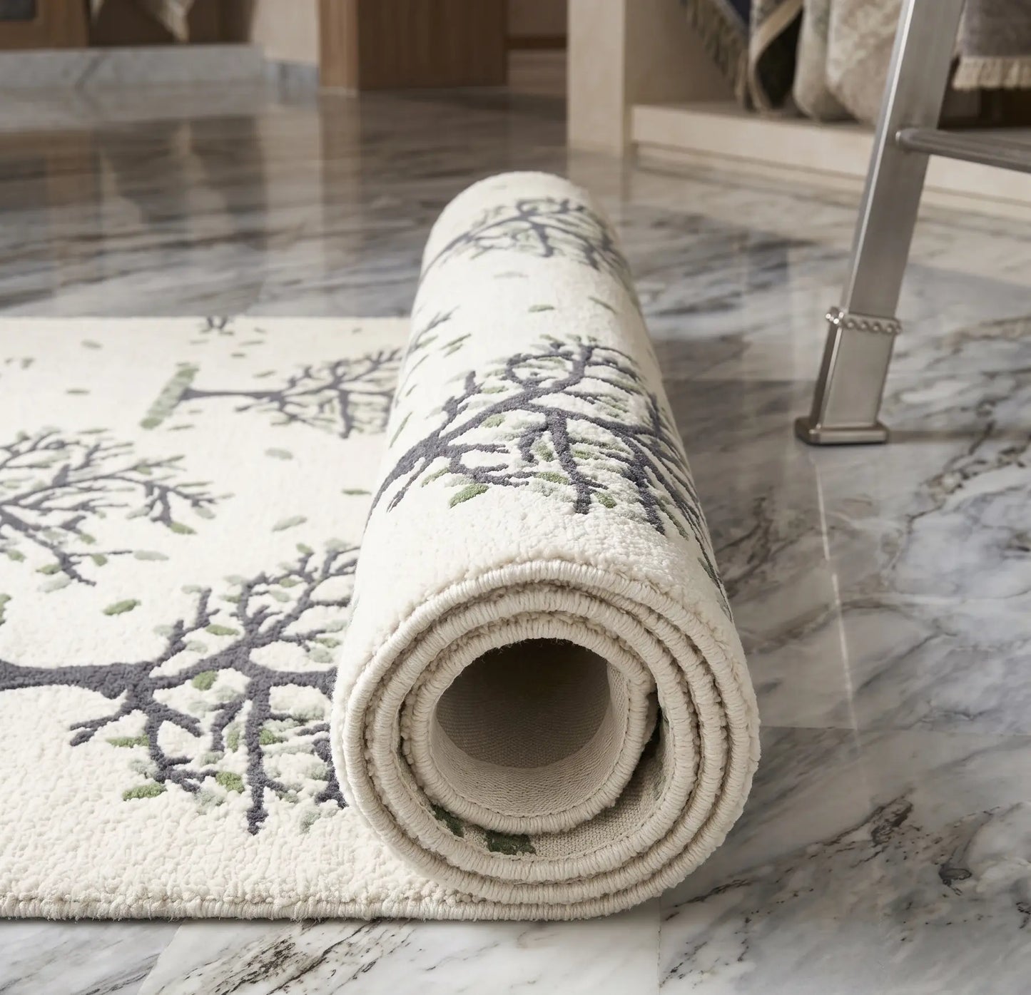 AR-009 | Tree Pattern Hand-Tufted Rug My Store