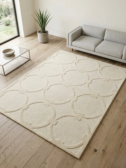 AR-010 | Circular Geometric Hand-Tufted Rug My Store