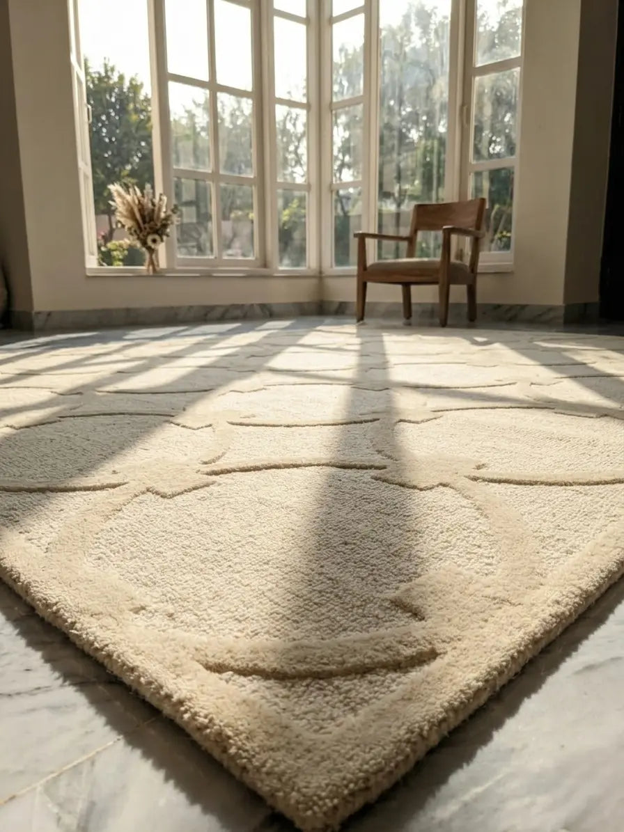 AR-010 | Circular Geometric Hand-Tufted Rug My Store