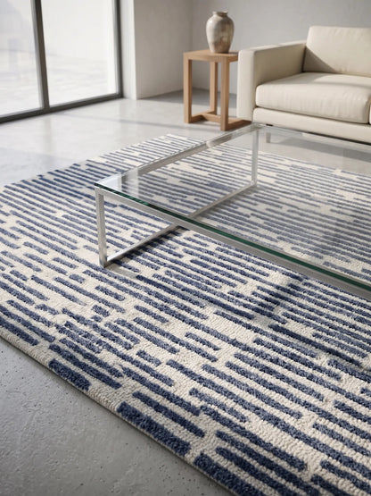 AR-016 | Linear Abstract Hand-Tufted Rug My Store