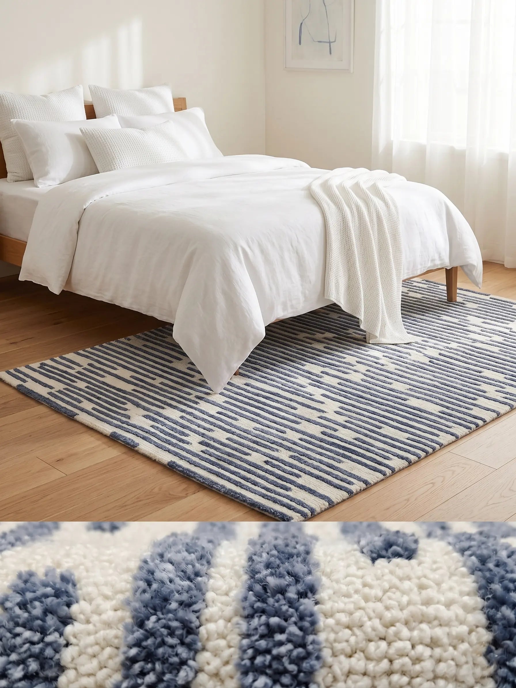 AR-016 | Linear Abstract Hand-Tufted Rug My Store