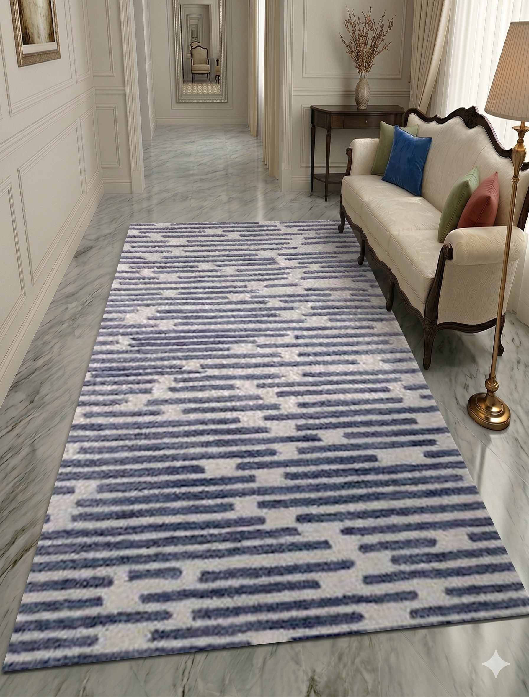 AR-016 | Linear Abstract Hand-Tufted Rug