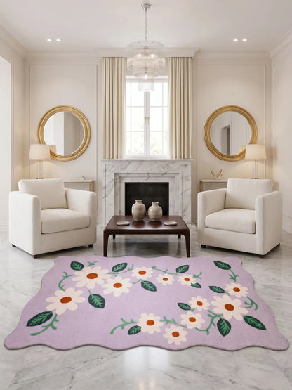 AR-015 | Daisy Floral Hand-Tufted Rug My Store