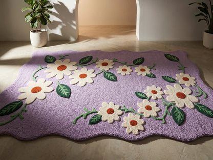 AR-015 | Daisy Floral Hand-Tufted Rug My Store