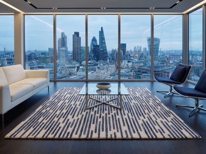 AR-016 | Linear Abstract Hand-Tufted Rug My Store