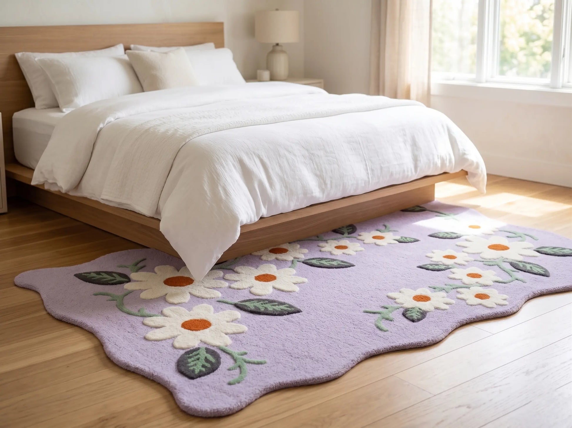 AR-015 | Daisy Floral Hand-Tufted Rug My Store