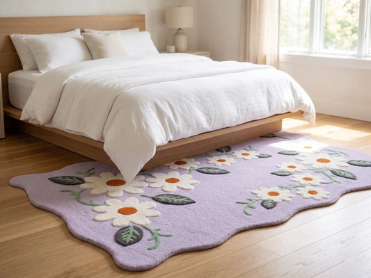AR-015 | Daisy Floral Hand-Tufted Rug My Store