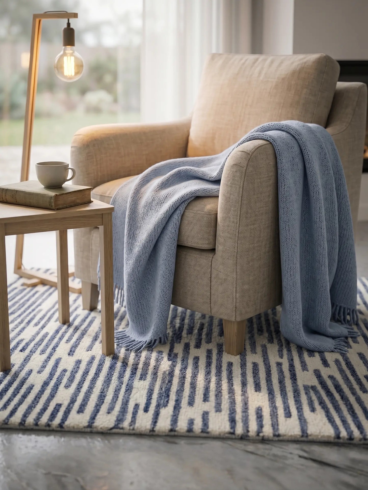 AR-016 | Linear Abstract Hand-Tufted Rug My Store