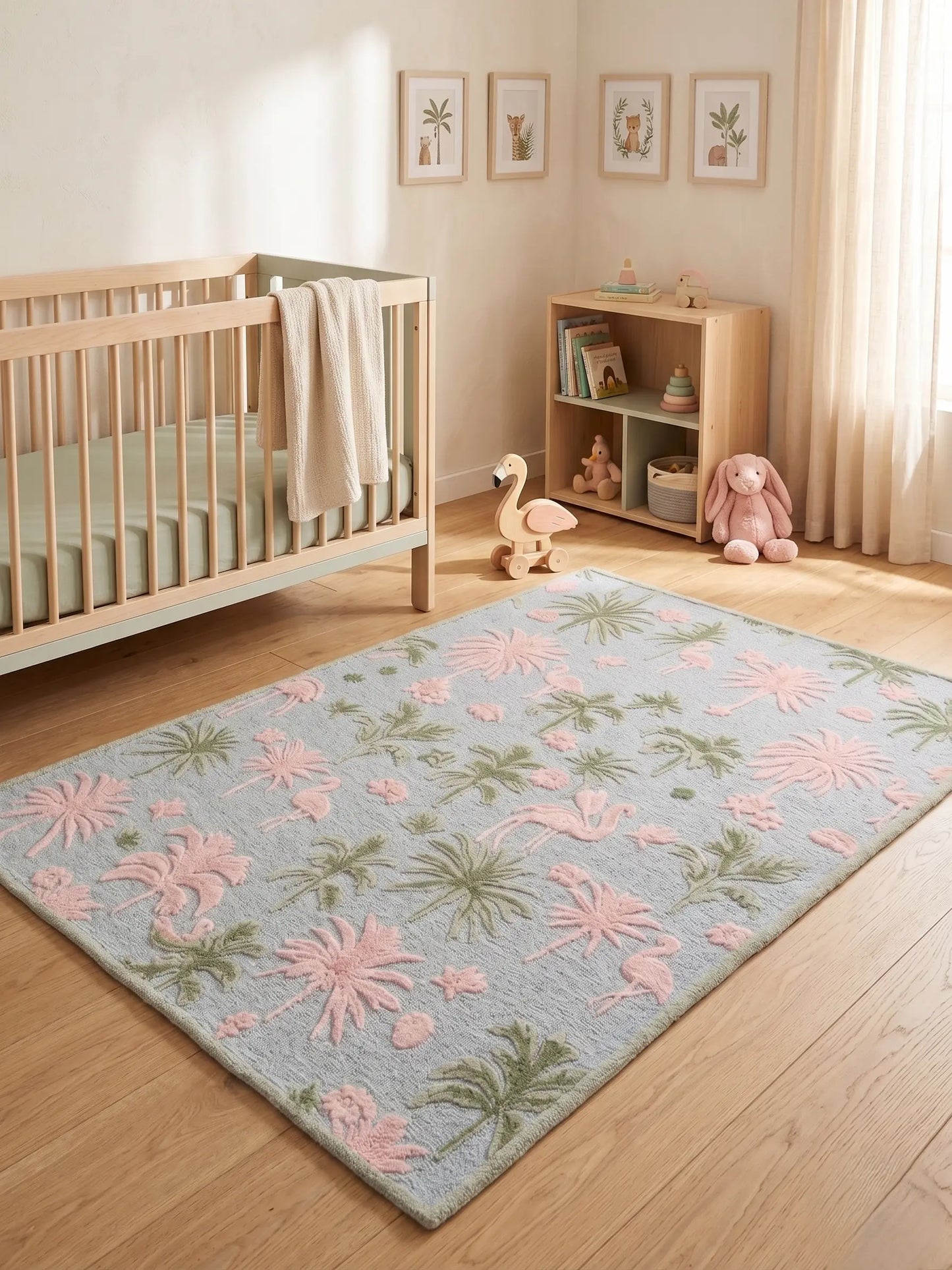 AR-008 | Floral Bird Hand-Tufted Rug My Store