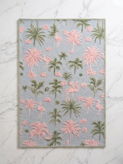 AR-008 | Floral Bird Hand-Tufted Rug My Store