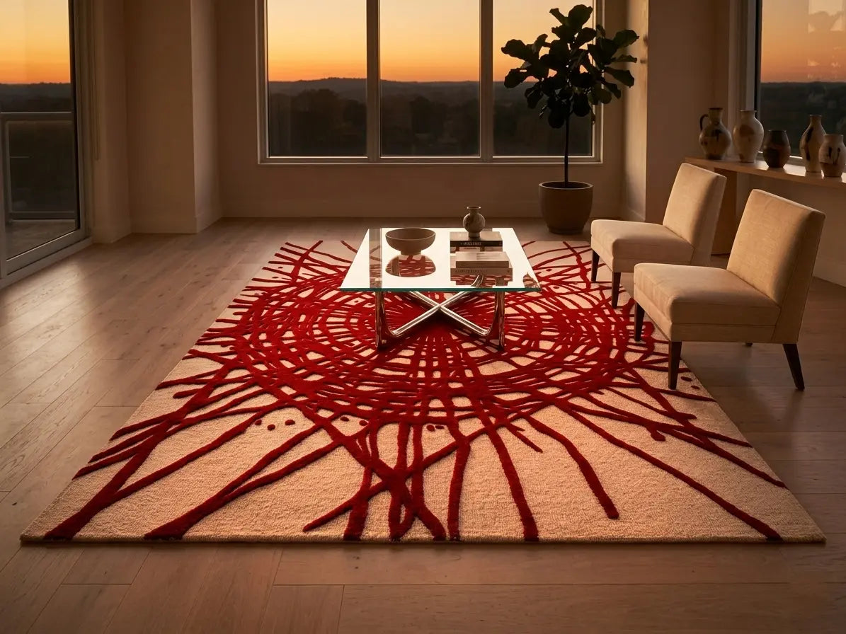 AR-014 | Scorpio Abstract Hand-Tufted Rug My Store