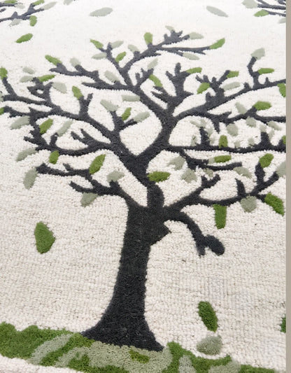 AR-009 | Tree Pattern Hand-Tufted Rug My Store