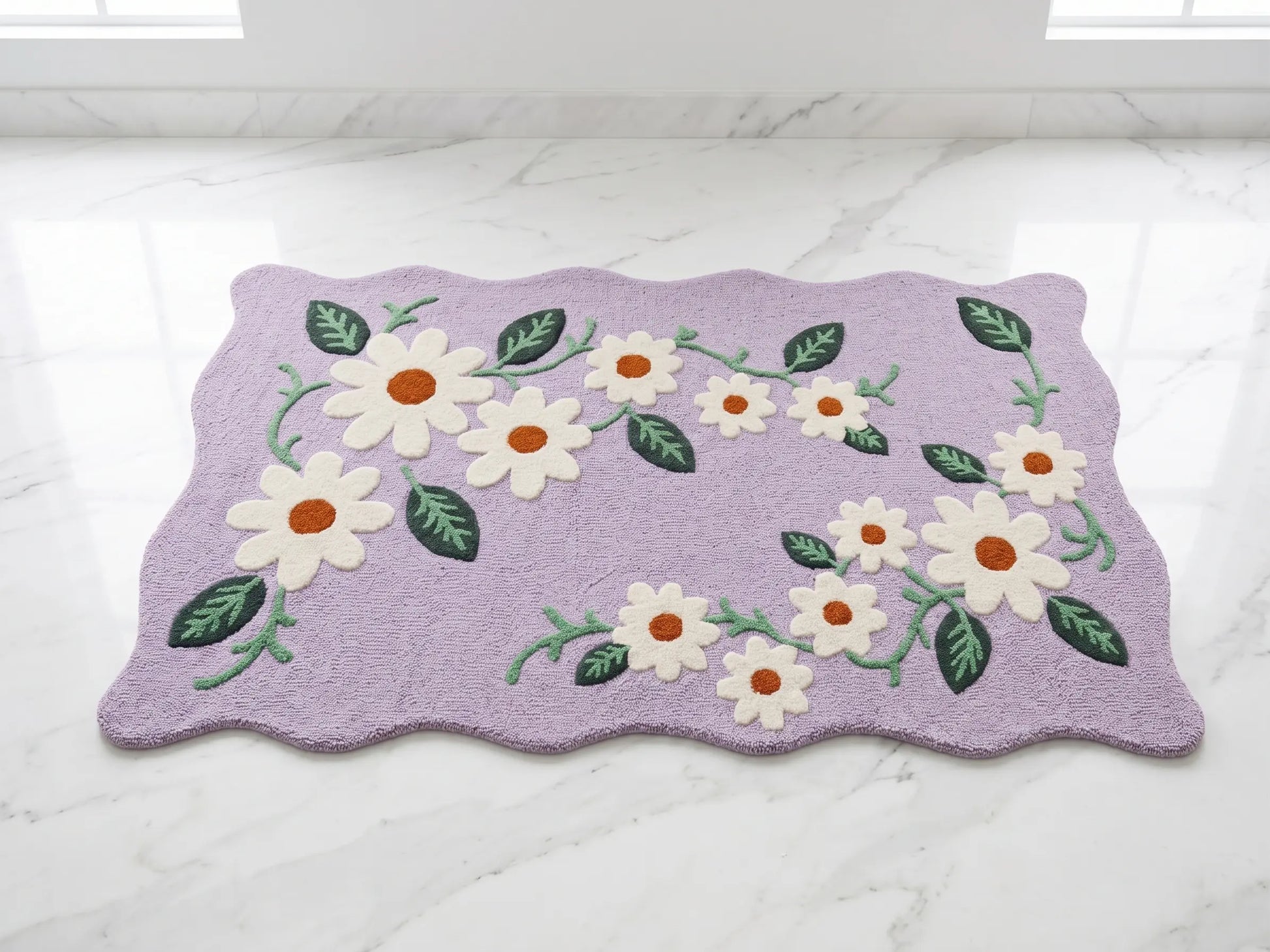 AR-015 | Daisy Floral Hand-Tufted Rug My Store